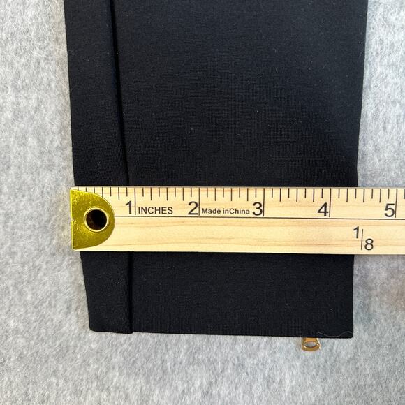 Loft Pull On Pants Womens 6 Black Ankle Zip Stretchy Slim Fit Skinny Office Work - Picture 11 of 11